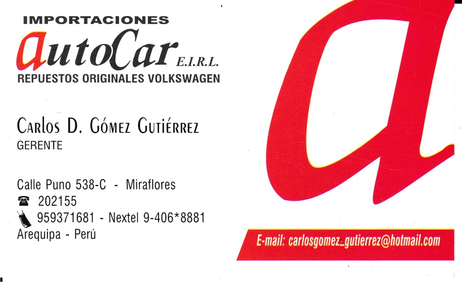 Autocar Arequipa